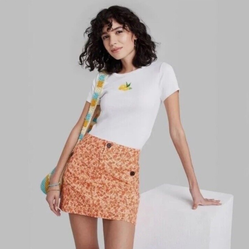 🔥Floral Mini Skirt